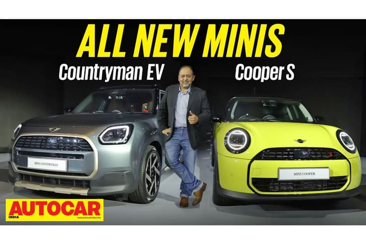 Mini Cooper S and Mini Countryman EV walkaround video
